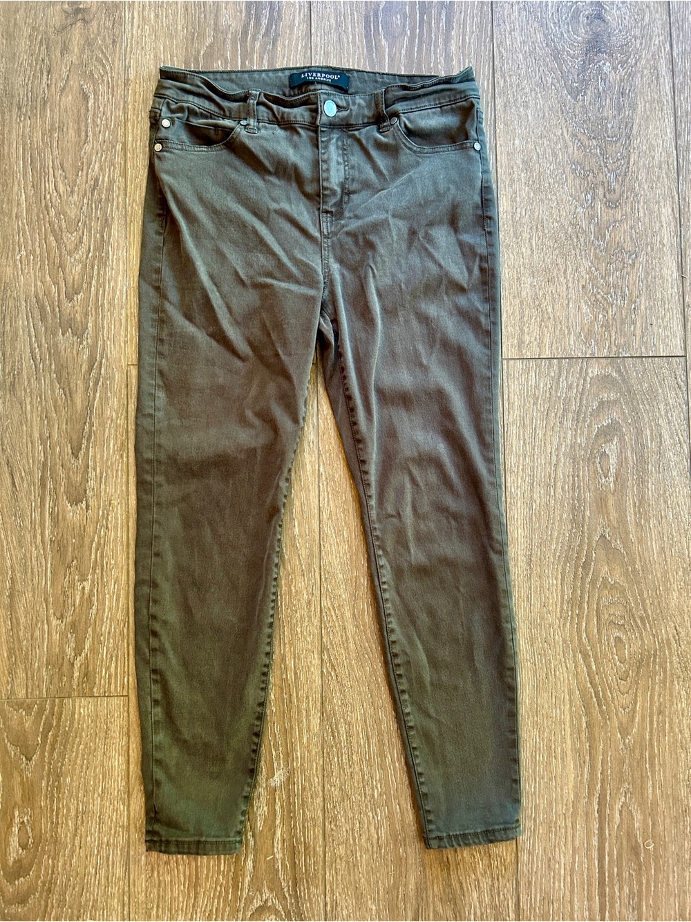 Liverpool Olive Green Skinny Jeans